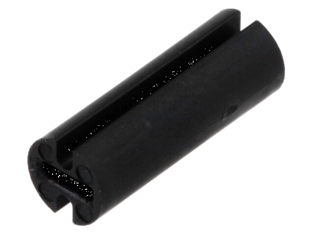 Afstandbus; LED; Øext: 4,5mm; ØLED: 3mm; L: 12,5mm; zwart; UL94V-2 Afstandbus; LED; Øext: 4,5mm; ØLED: 3mm; L: 12,5mm; zwart; UL94V-2